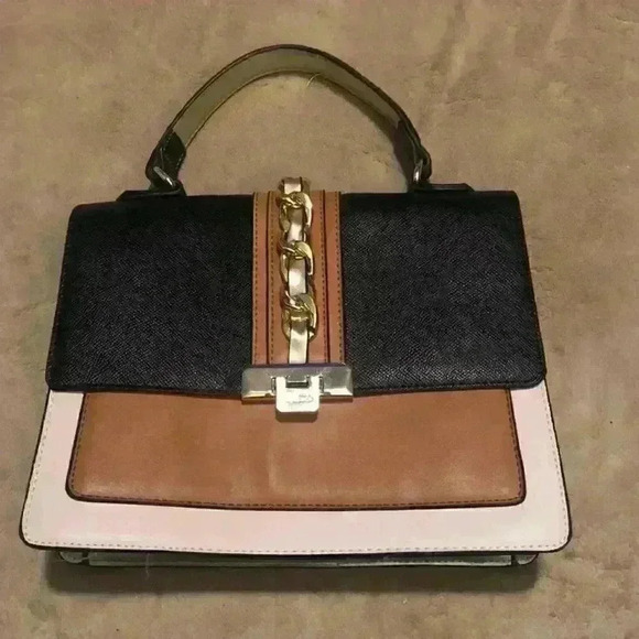 ALDO Martis Handbag‎ in Tan/Black/Cream - Picture 1 of 7
